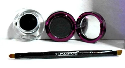 New 7 Heaven's Long Lasting and smudgeproof Gel Kajal / Eyeliner And Cake Eyeliner 2 In 1 4g 3g