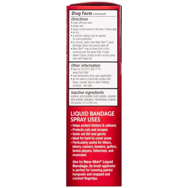 New-Skin - Liquid Bandage Spray, Waterproof Bandage for Scrapes and Minor Cuts, 1 fl oz
