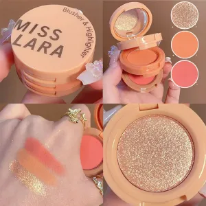 Newest 3 In 1 Matte Highlight Blusher Eyeshadow Pearlescent Eye Shadow Multifunctional Face Makeup Palette Female Cosmetics Hot