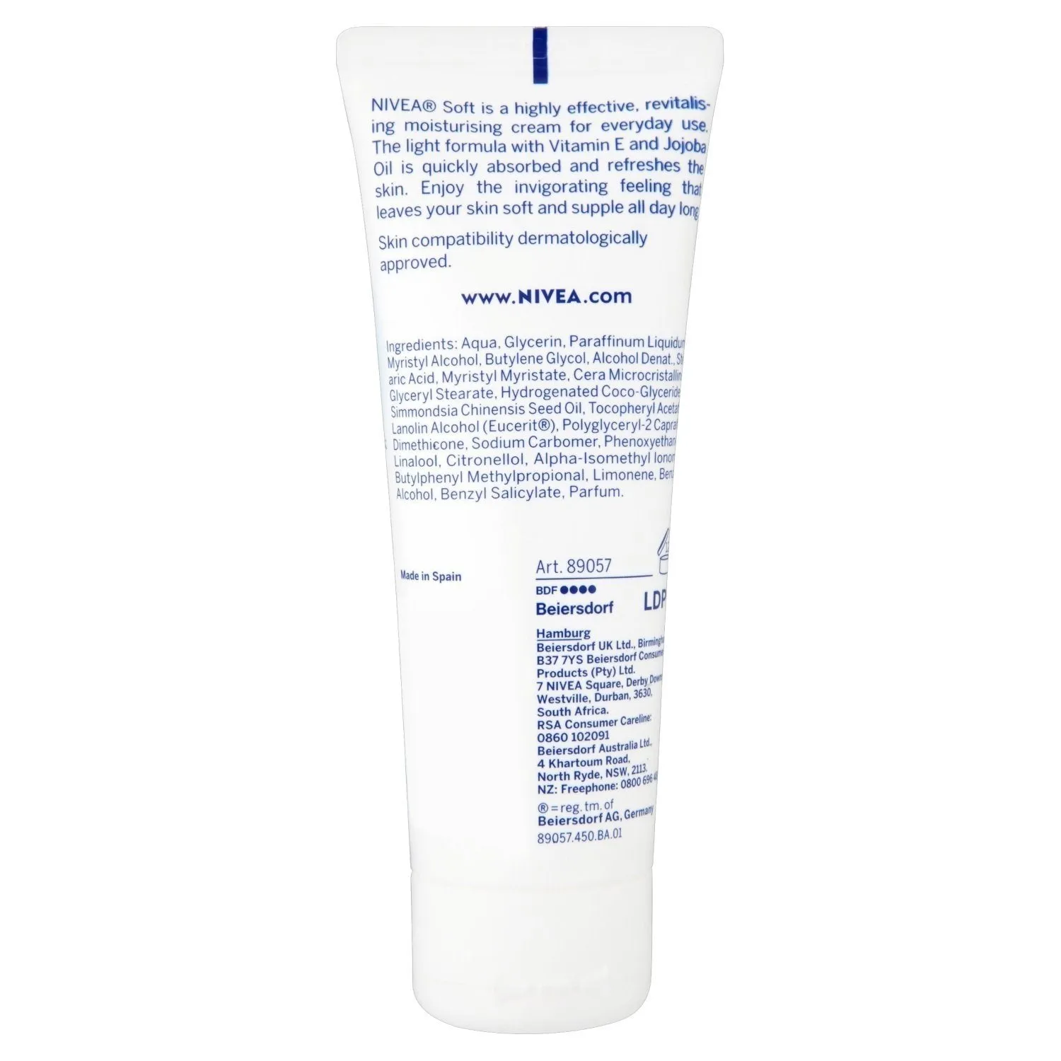 Nivea Soft Moisturizing Cream for Face, Body, and Hands - 2.6 oz*