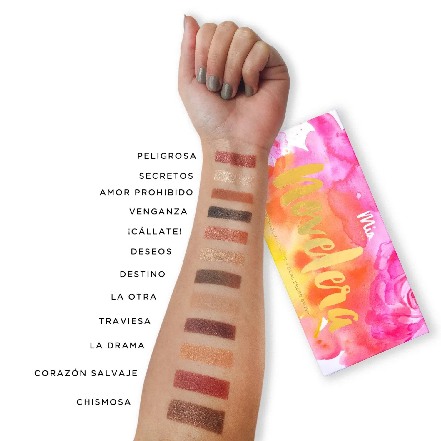 Novelera Eyeshadow Palette   Dual Ended Brush