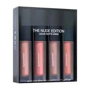 Nude Red Edition Different Liquid Nude Lipstick Shades Set of 4 (16ml)