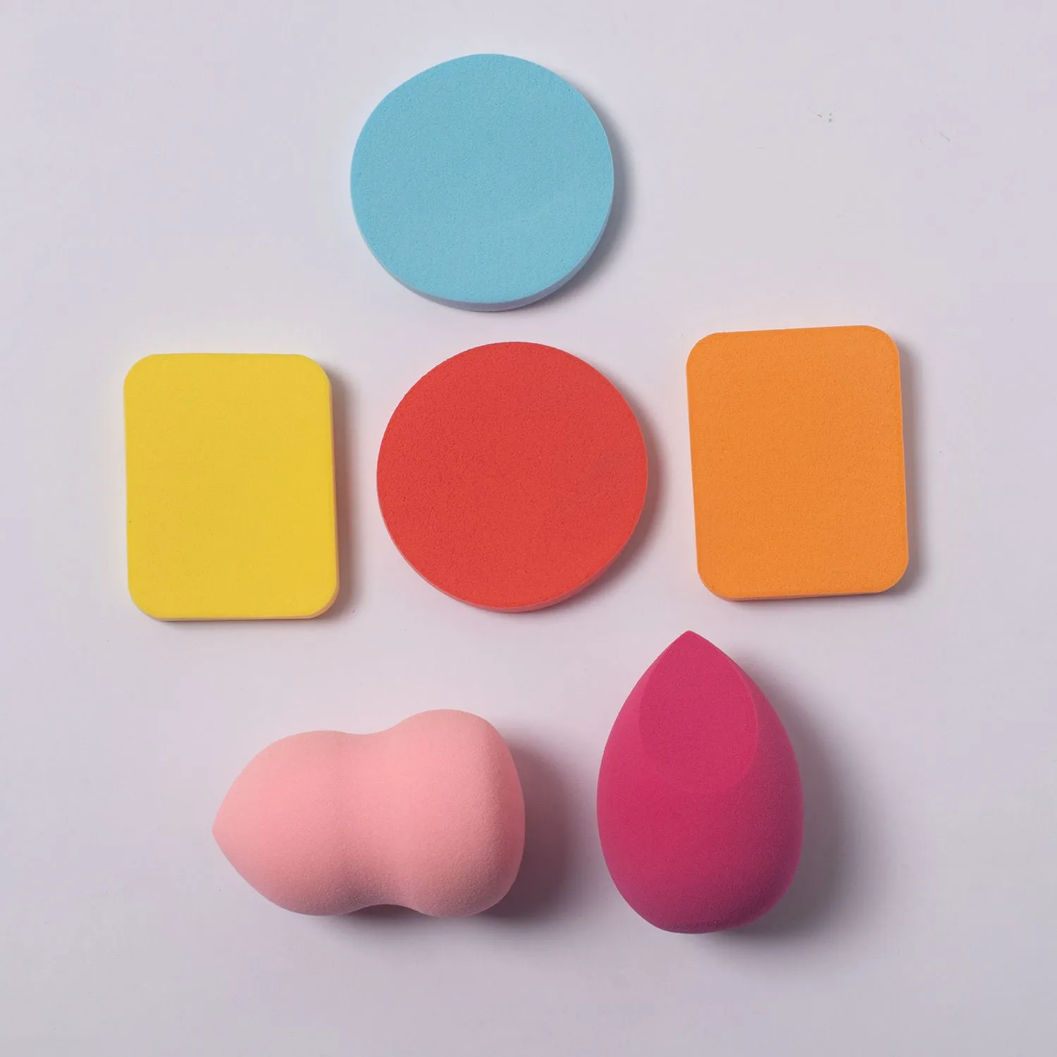 NY Bae Blender Bunch 01 | Pack Of 6 | Blender Set | Rectangle Puff | Round Puff | Teardrop Blender | Pear Blender | Flawless Makeup Application | Maximum Coverage