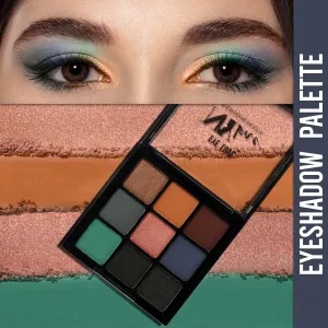 NY Bae Eye-Love Eyeshadow Palette | 9in1 Palette | Matte & Shimmer | Intense Pigment | Easily Blendable | Long Lasting | Smooth Finish | Blacks - Midnight Magic 01 (9 g)