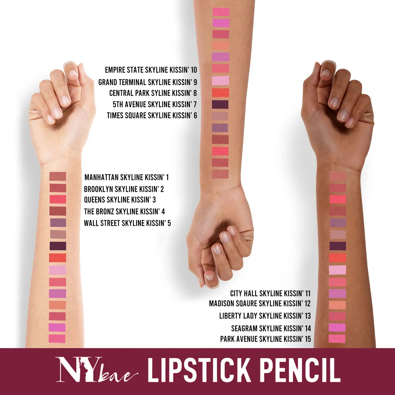NY Bae Skyline Kissin' - Mini Lip Crayon City Hall Skyline Kissin' 11 (1.5g)