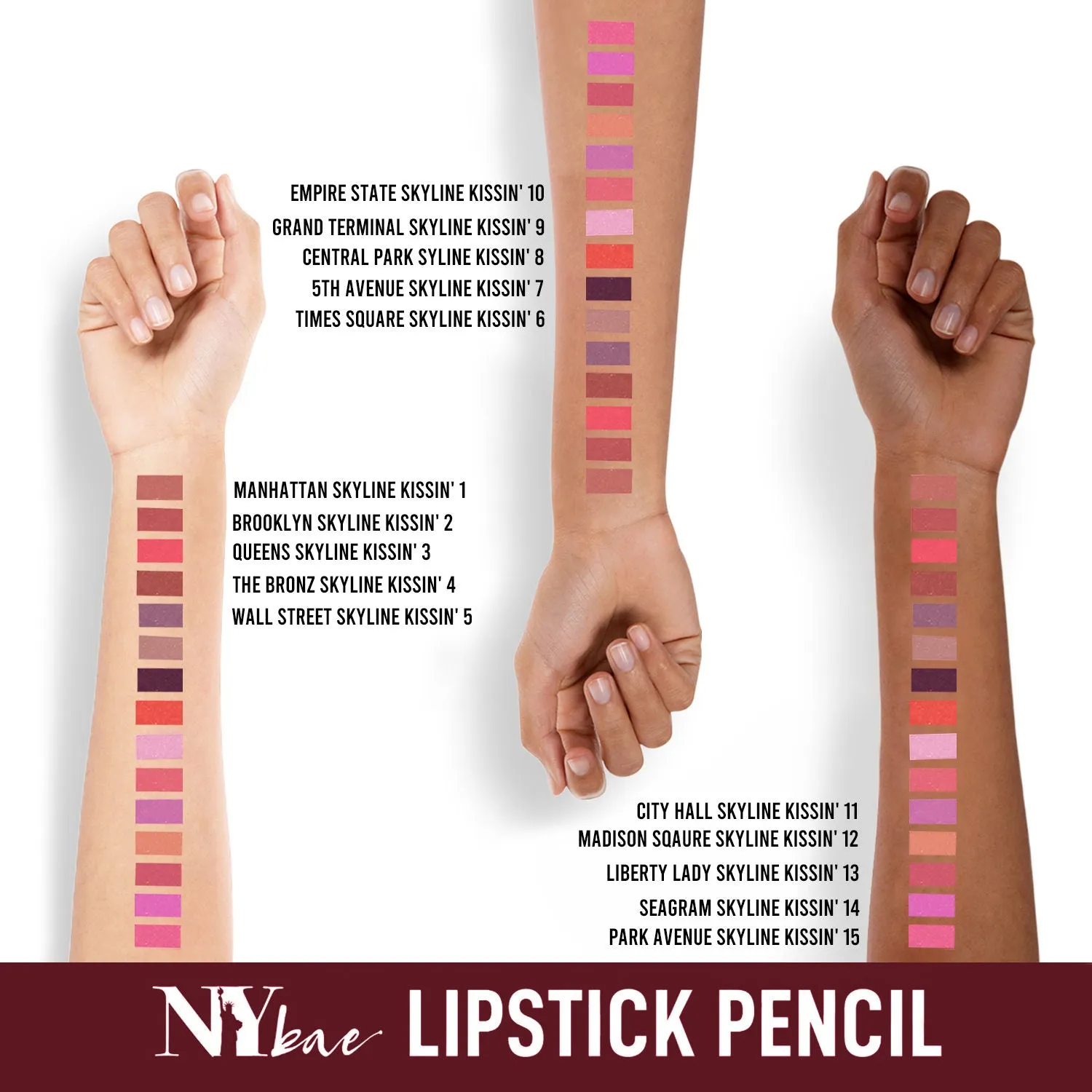 NY Bae Skyline Kissin' - Mini Lip Crayon Liberty Lady Skyline Kissin' 13 (1.5g)