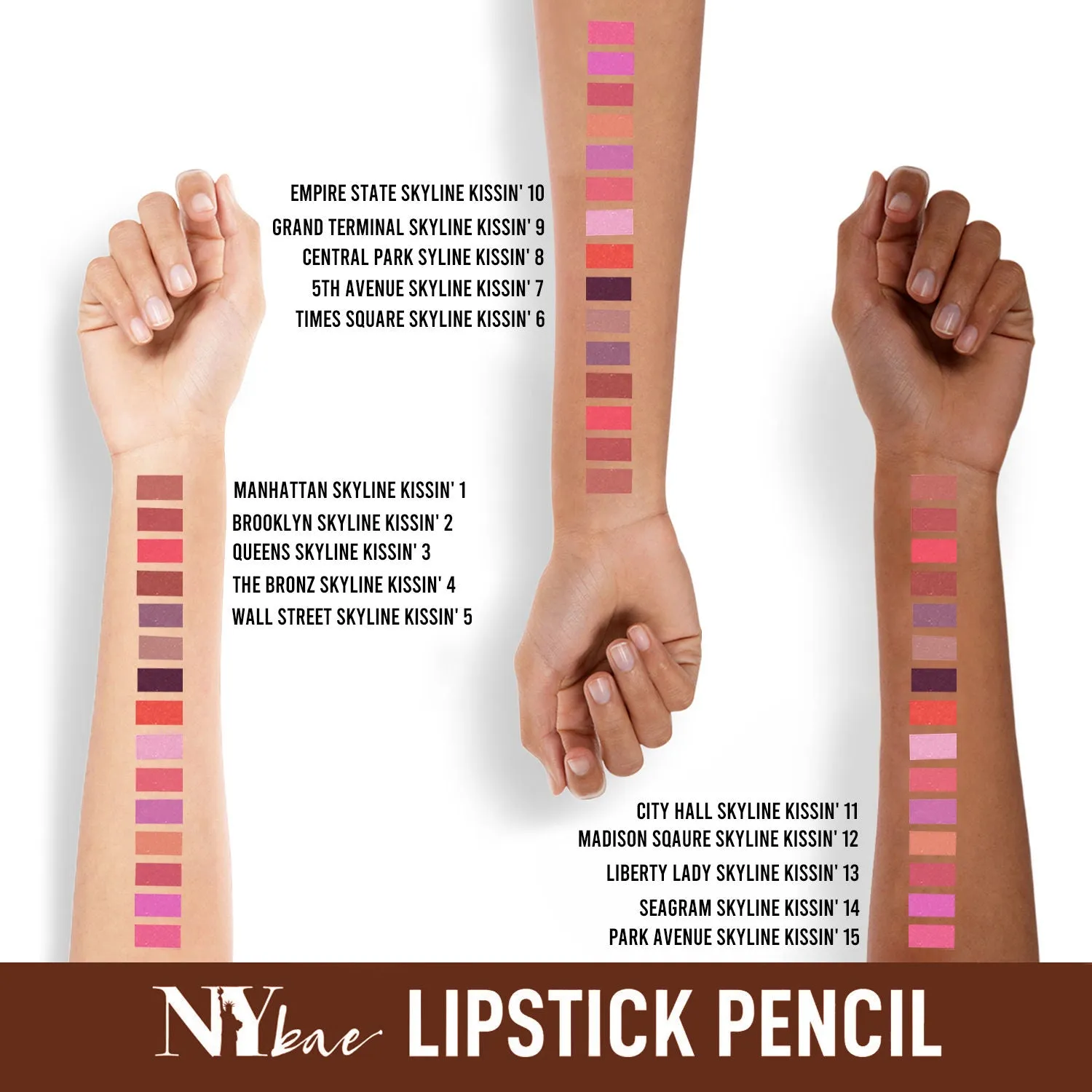NY Bae Skyline Kissin' - Mini Lip Crayon The Bronz Skyline Kissin' 4 (1.5g)