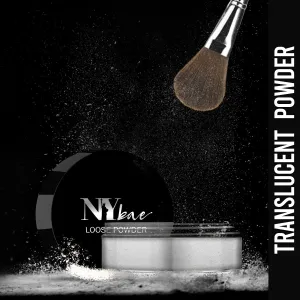 NY Bae Translucent Loose Powder (5.8 g) | Matte Finish | Enriched with Almond, Jojoba & Sunflower Oils | Sets Makeup | Long Wearing