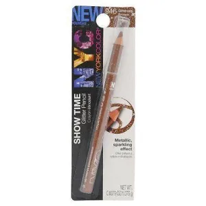 NYC Color Show Time Glitter Eyeliner Pencil # 946 Glitterazzi Brown