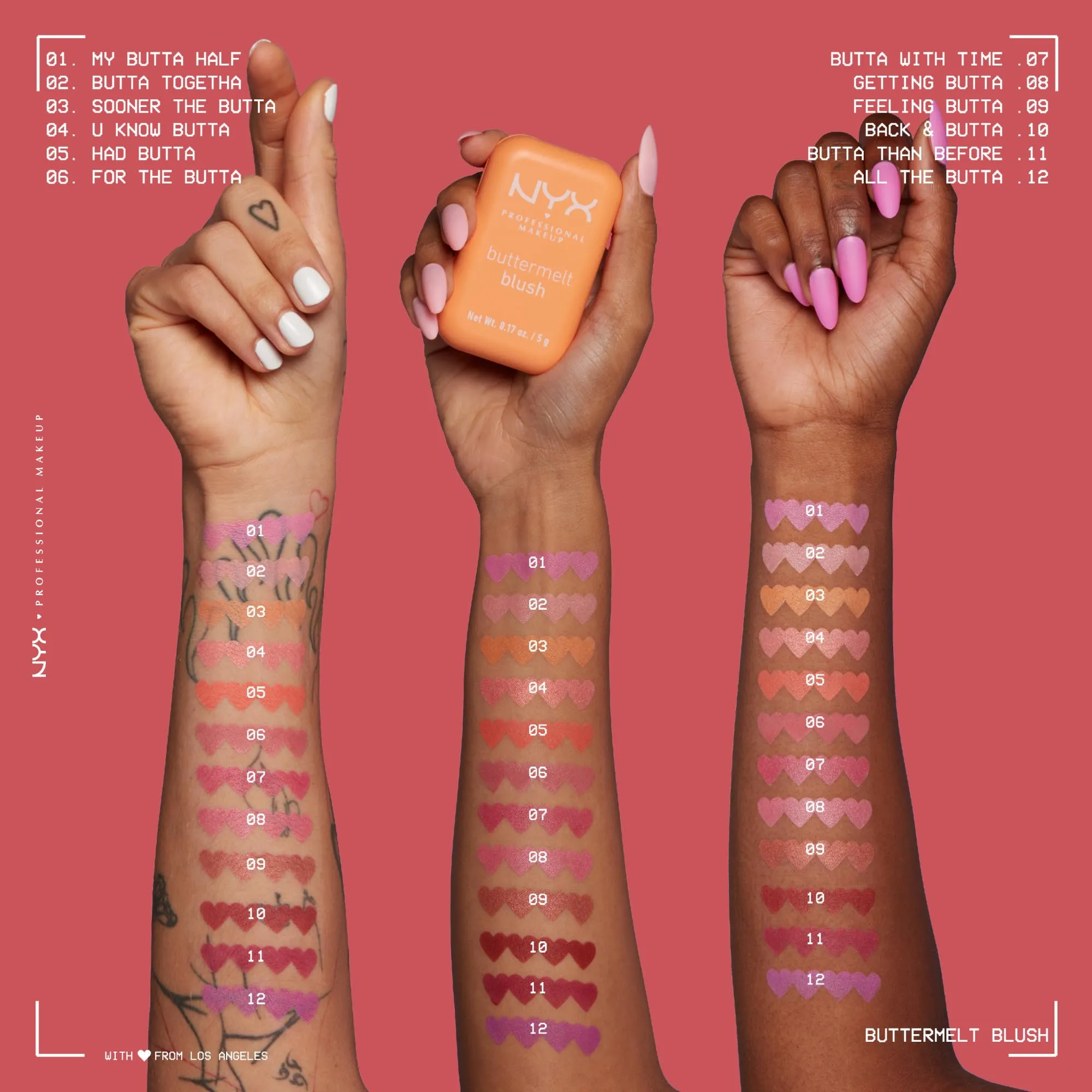NYX Professional Makeup Buttermelt Blush, Buttery Soft Powder Blush, Up to 12 H Wear, Fade & Transfer Resistant, With Mango, Almond & Shea Butters, Shade: Butta With Time