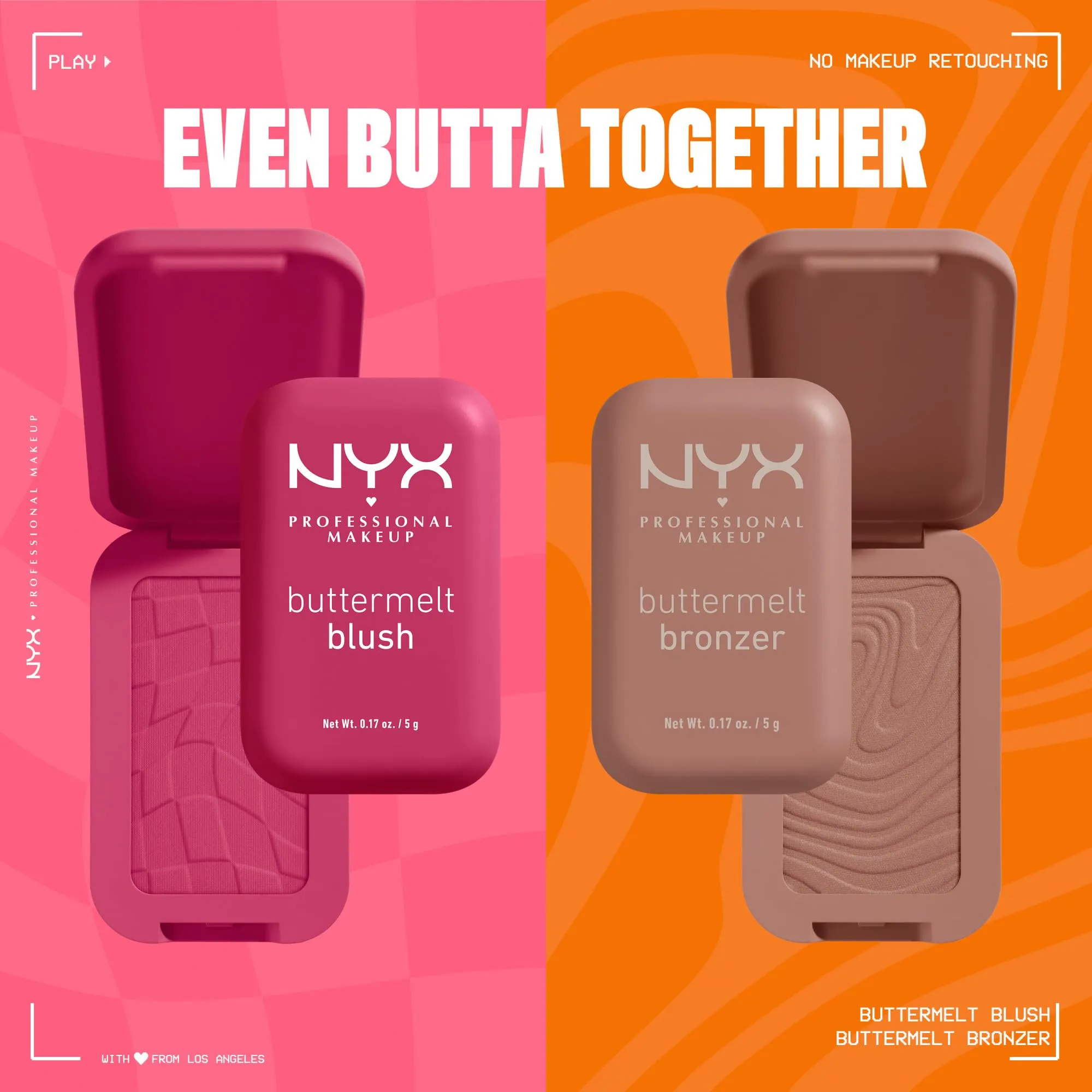 NYX Professional Makeup Buttermelt Blush, Buttery Soft Powder Blush, Up to 12 H Wear, Fade & Transfer Resistant, With Mango, Almond & Shea Butters, Shade: Butta With Time
