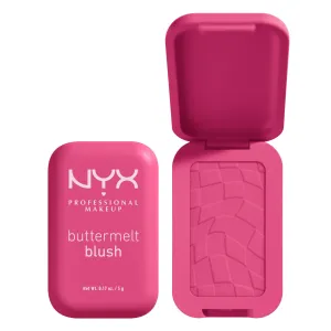NYX Professional Makeup Buttermelt Blush, Buttery Soft Powder Blush, Up to 12 H Wear, Fade & Transfer Resistant, With Mango, Almond & Shea Butters, Shade: Butta With Time