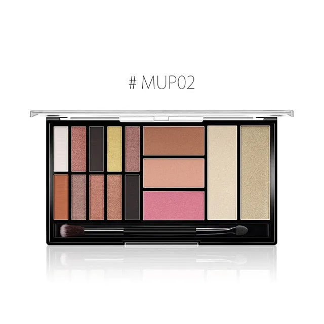O.TWO.O 15 Full Colors Eyeshadow Palette Matte Eye Shadow Palette Pigment Glitter Make Up Eyeshadow Palettes Nude Shadows