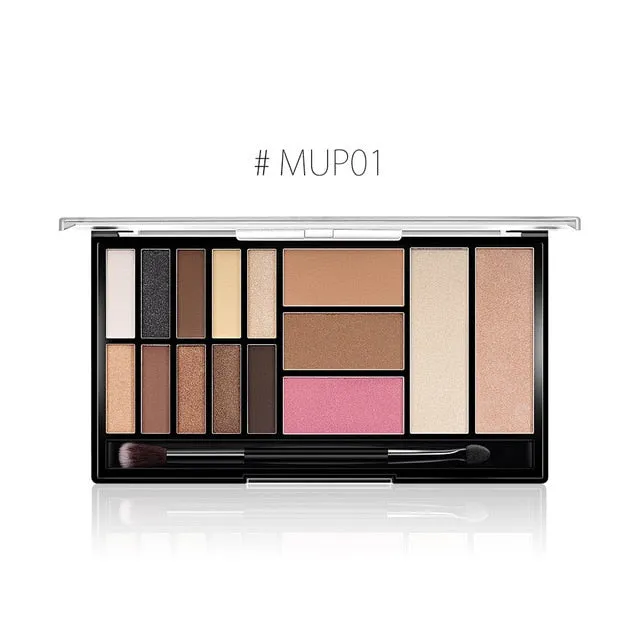 O.TWO.O 15 Full Colors Eyeshadow Palette Matte Eye Shadow Palette Pigment Glitter Make Up Eyeshadow Palettes Nude Shadows