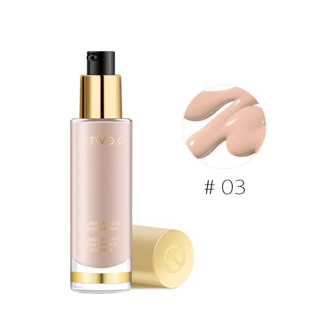 O.TWO.O 8 Colors Liquid Foundation Make Up Concealer Whitening Moisturizer Oil-control Waterproof Liquid Foundation Face Care
