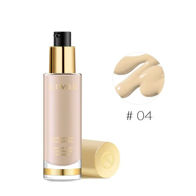 O.TWO.O Liquid Foundation Invisible Full Coverage Make Up Concealer Whitening Moisturizer Waterproof Makeup Foundation 30ml