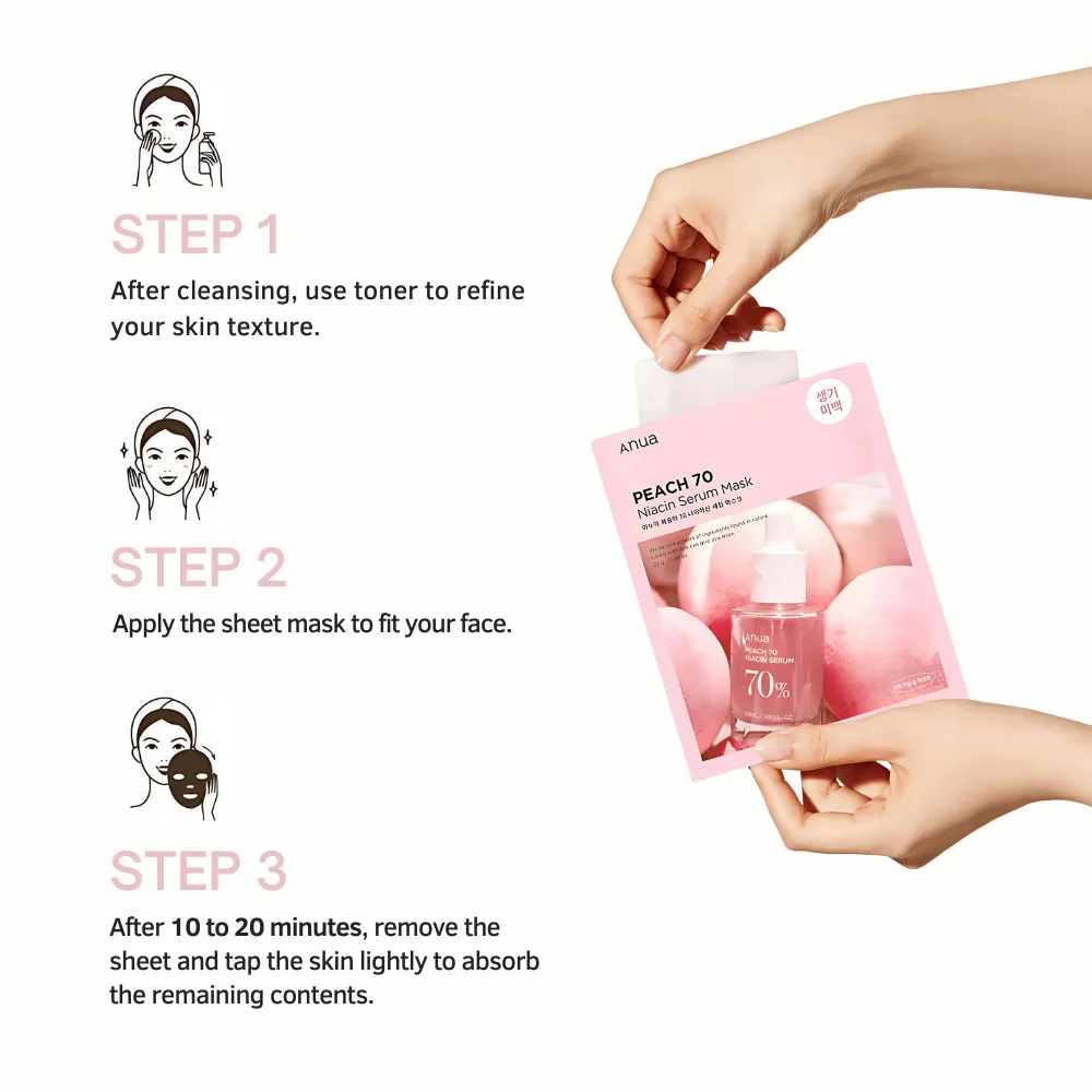 Peach 70 Niacin Serum Mask