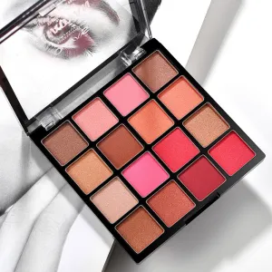 Pearlescent 16-Color Eyeshadow Palette