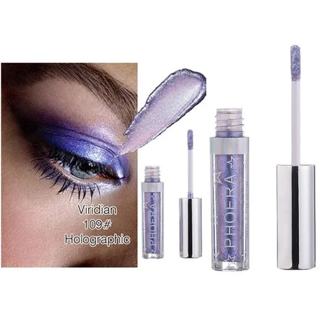 PHOERA 12 Color Metals Glitter and Glow Liquid Eyeshadow
