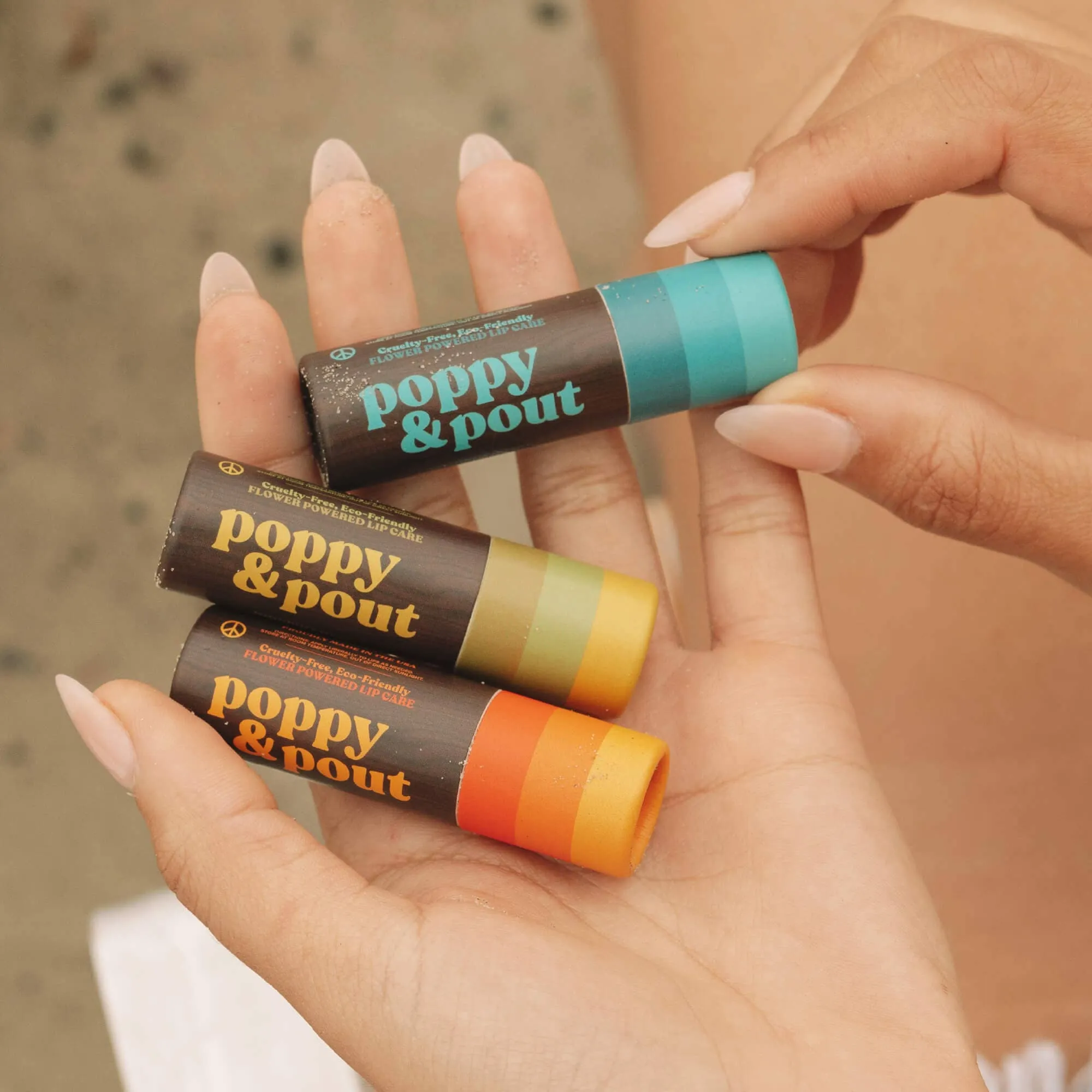 Poppy & Pout - Midnight Mint Retro Surf Lip Balm