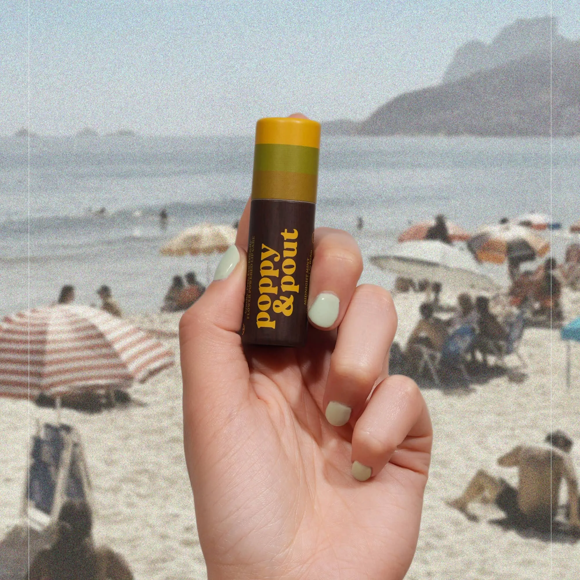 Poppy & Pout - Midnight Mint Retro Surf Lip Balm