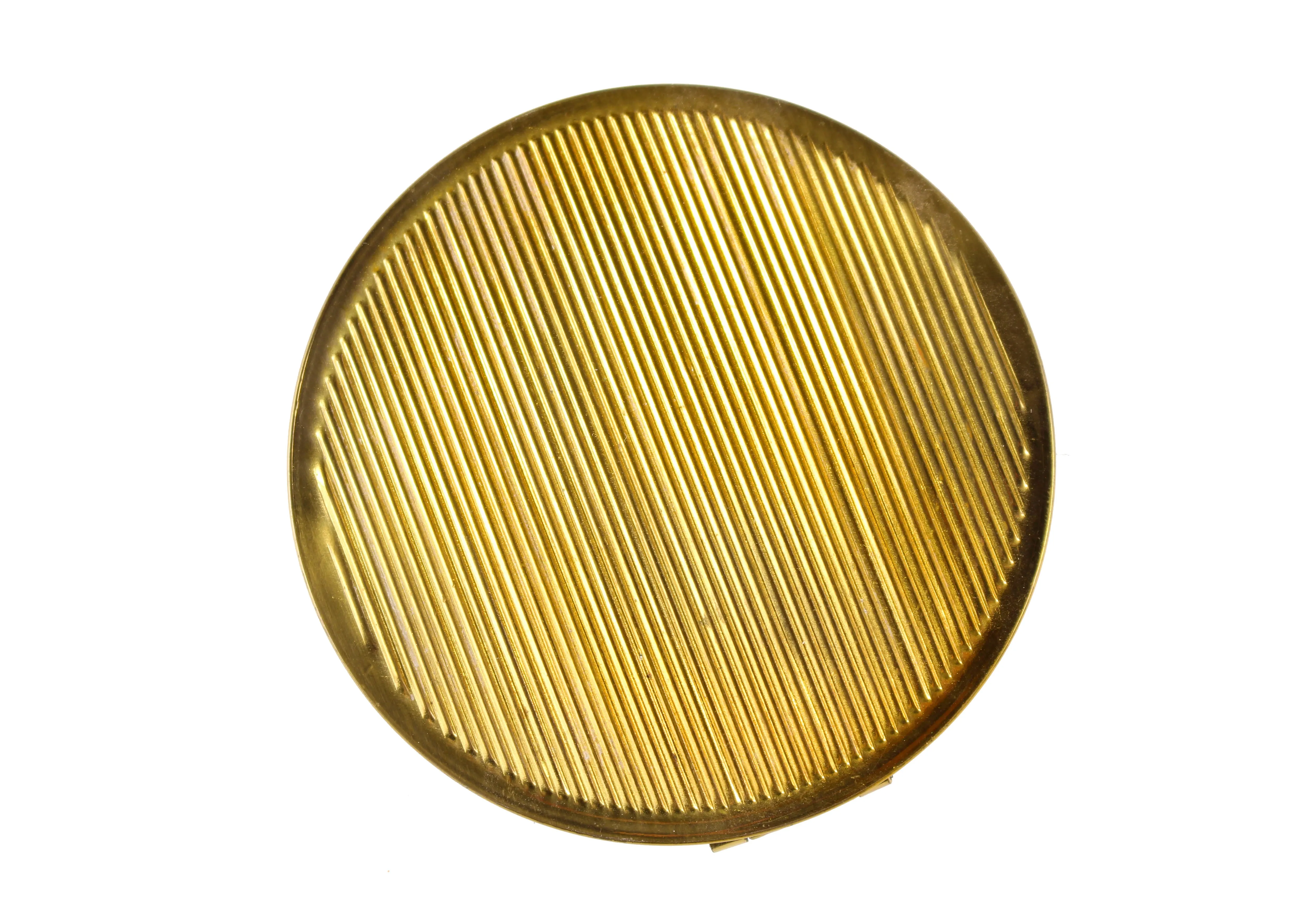 Powder compact case engraved mother of pearl