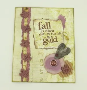 Premo! Fall Gold Greeting Card