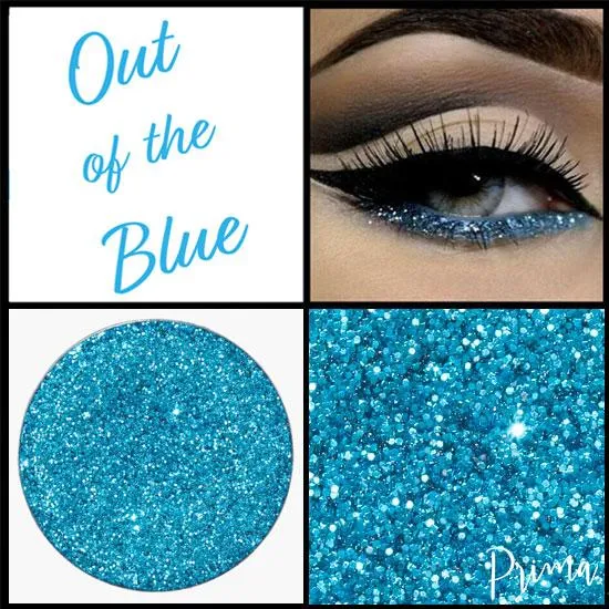 Prima Makeup Pressed Glitter Multi-Tonal Blue Eyeshadow  - Out of the Blue