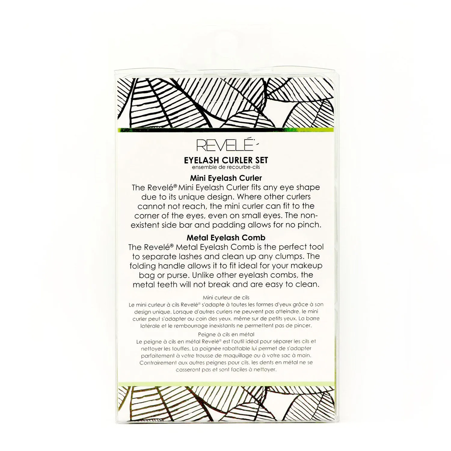 REVELE 2-Piece Eyelash Curler Set, Black