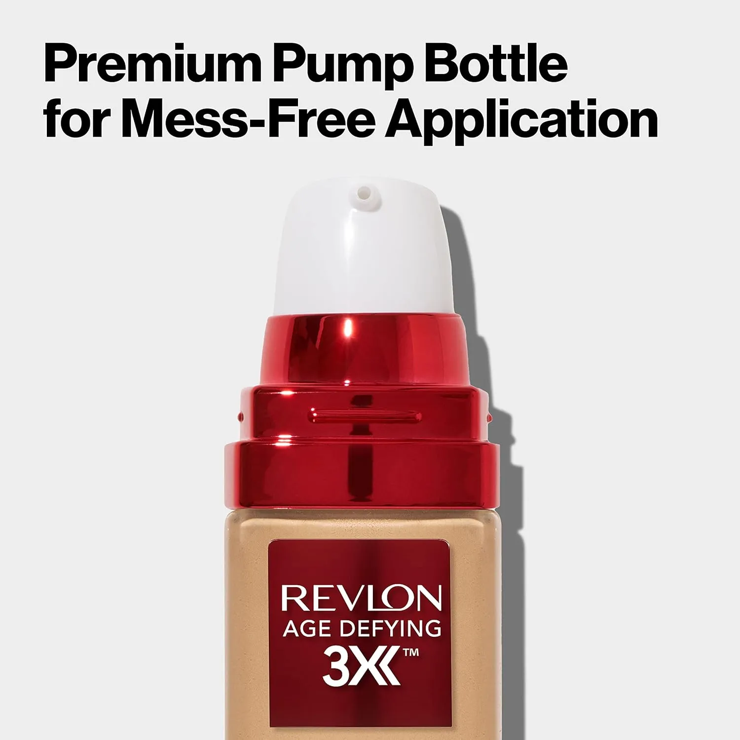Revlon Liquid Foundation, Age Defying 3XFace Makeup, Anti-Aging and Firming Formula, SPF 30, Longwear Medium Buildable Coverage with Natural Finish, 070 Early Tan, 1 Fl Oz