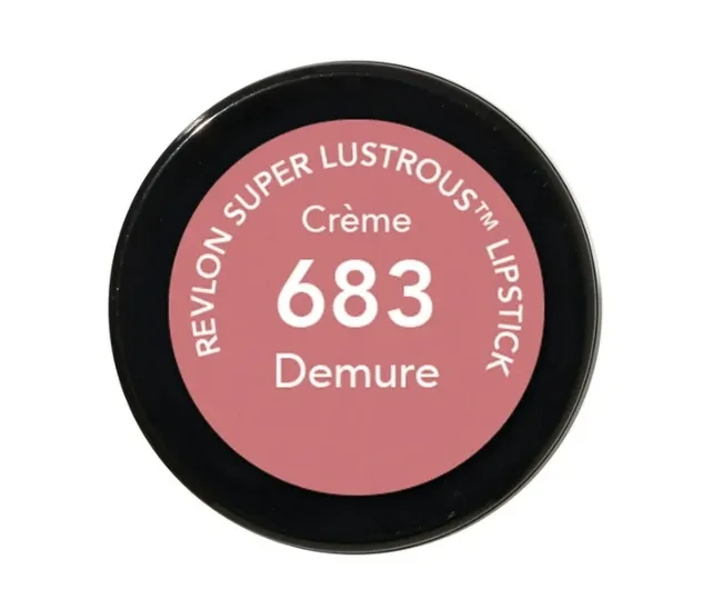 Revlon Super Lustrous Lipstick, Demure (683), 0.15 oz