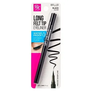 Ruby Kisses Long Felt Tip Waterproof Eyeliner - Black (RFLL01)