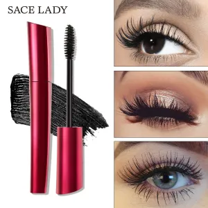 SACE LADY 4D Silk Fiber Lash Mascara Curling Thick Eyelash Waterproof 3d Rimel Extension Make Up Volume Natural Eyelash Cosmetic