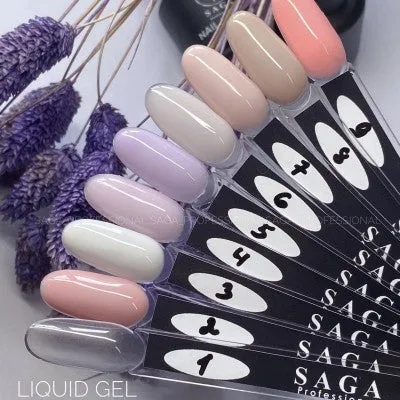 SAGA professional LIQUID GEL 9 15 ml BRIGHT PEACH LG09