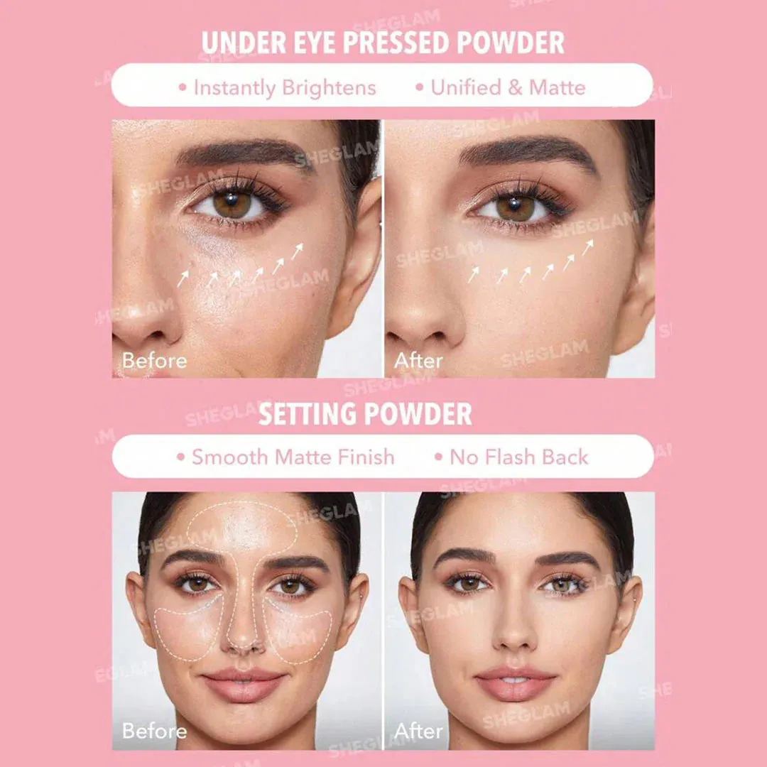 Sheglam - Insta-Ready Face & Under Eye Setting Powder - Taro
