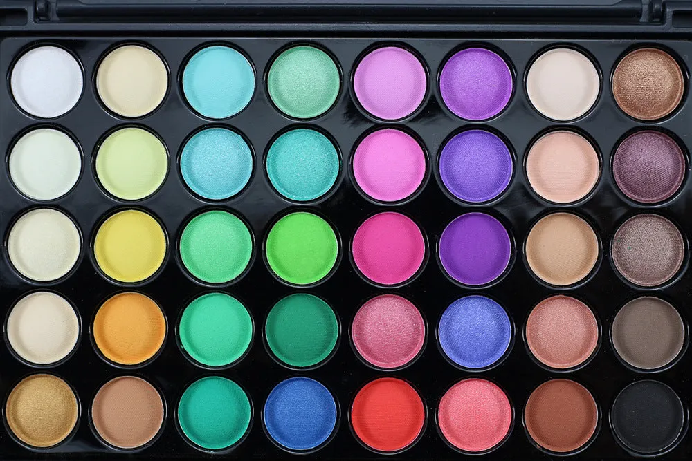 Sparkling 40-Color Waterproof Makeup Glitter Palette