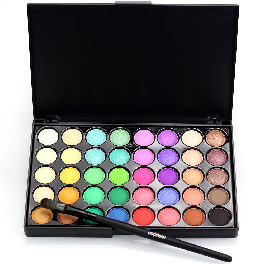 Sparkling 40-Color Waterproof Makeup Glitter Palette