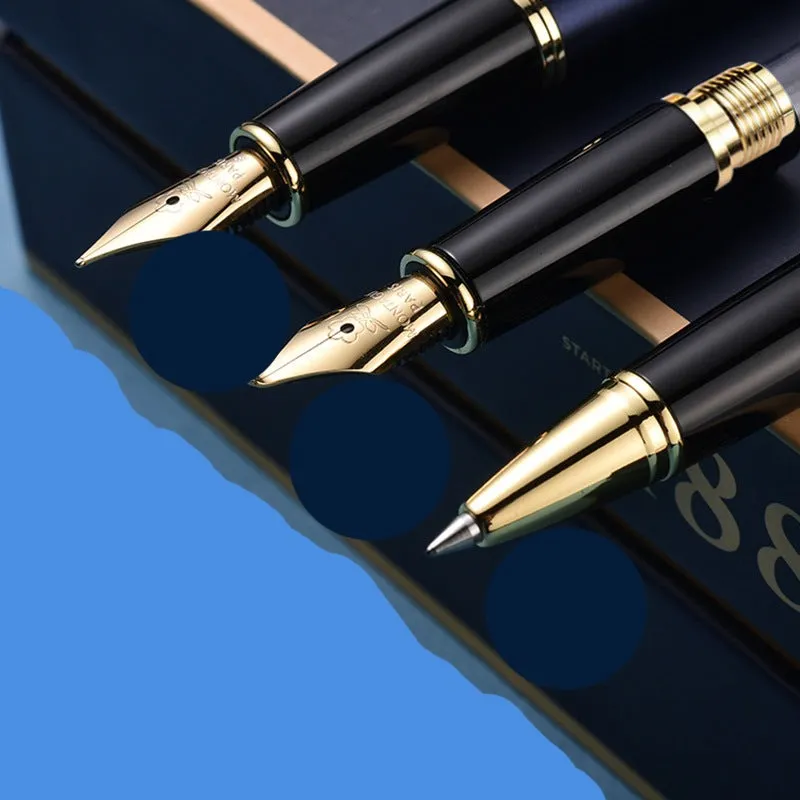 Students practice calligraphy pen