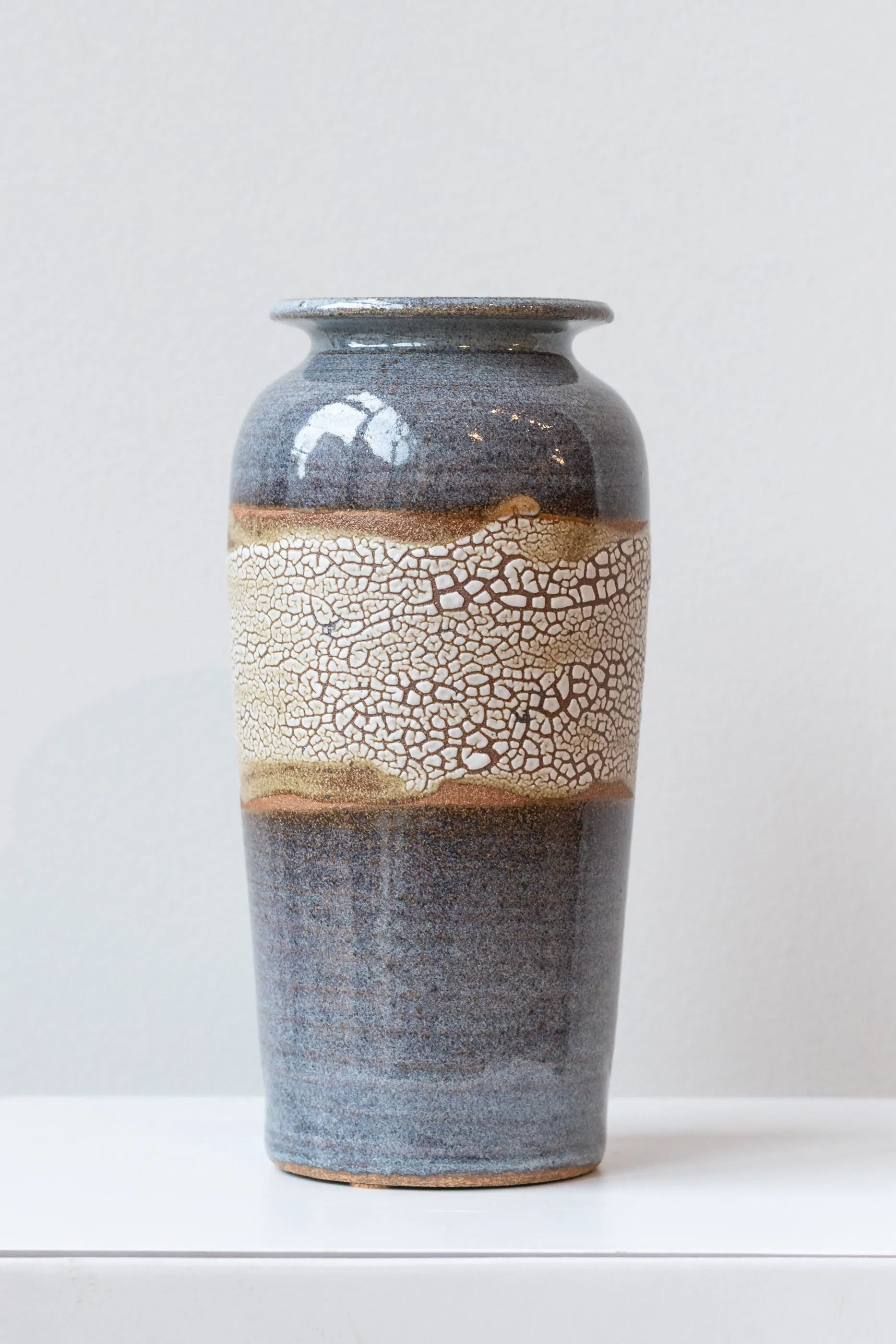 Tall Vase Super Crackle Glaze Medium