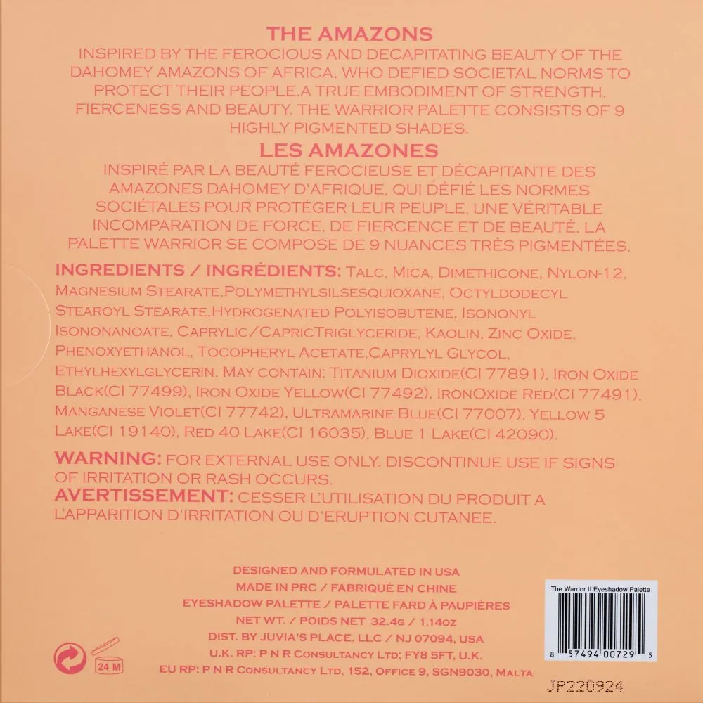 The Warrior 2 Palette
