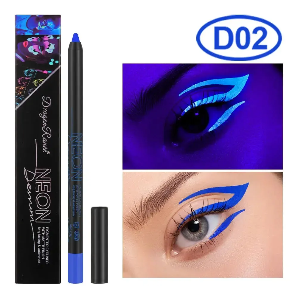 Toleet-Christmas/Thanksgiving Gift Winter Makeup Ideas Fluorescent Eyeliner 6 Colors UV Waterproof and Sweat Resistant Eyeliner Gel Makeup Eyeshadow Stick Face Painting Pen Cosmetics