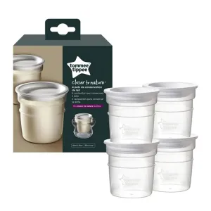 Tommee Tippee Closer to Nature Breast Milk Storage Containers Pack of 4