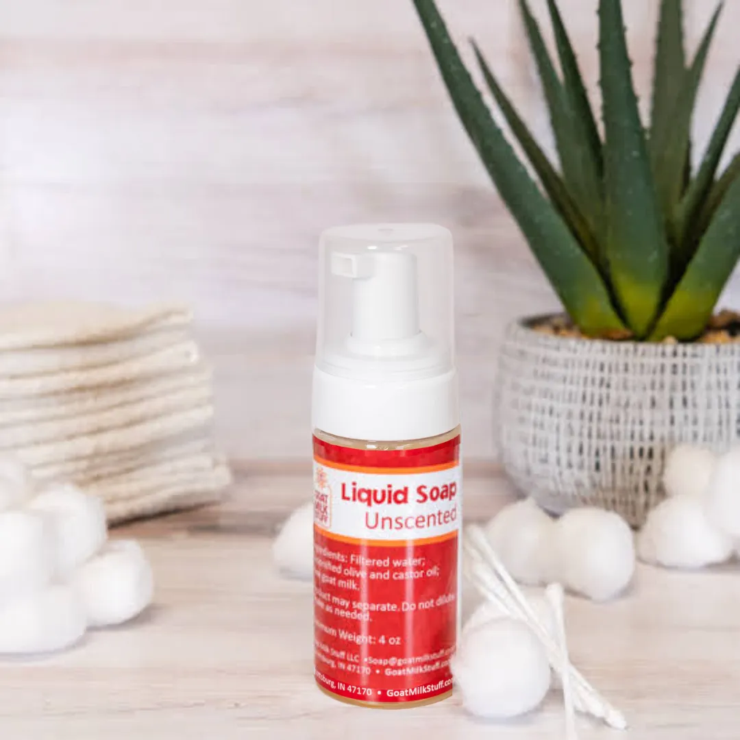 Unscented Foamer Bottle Liquid Goat Milk Soap