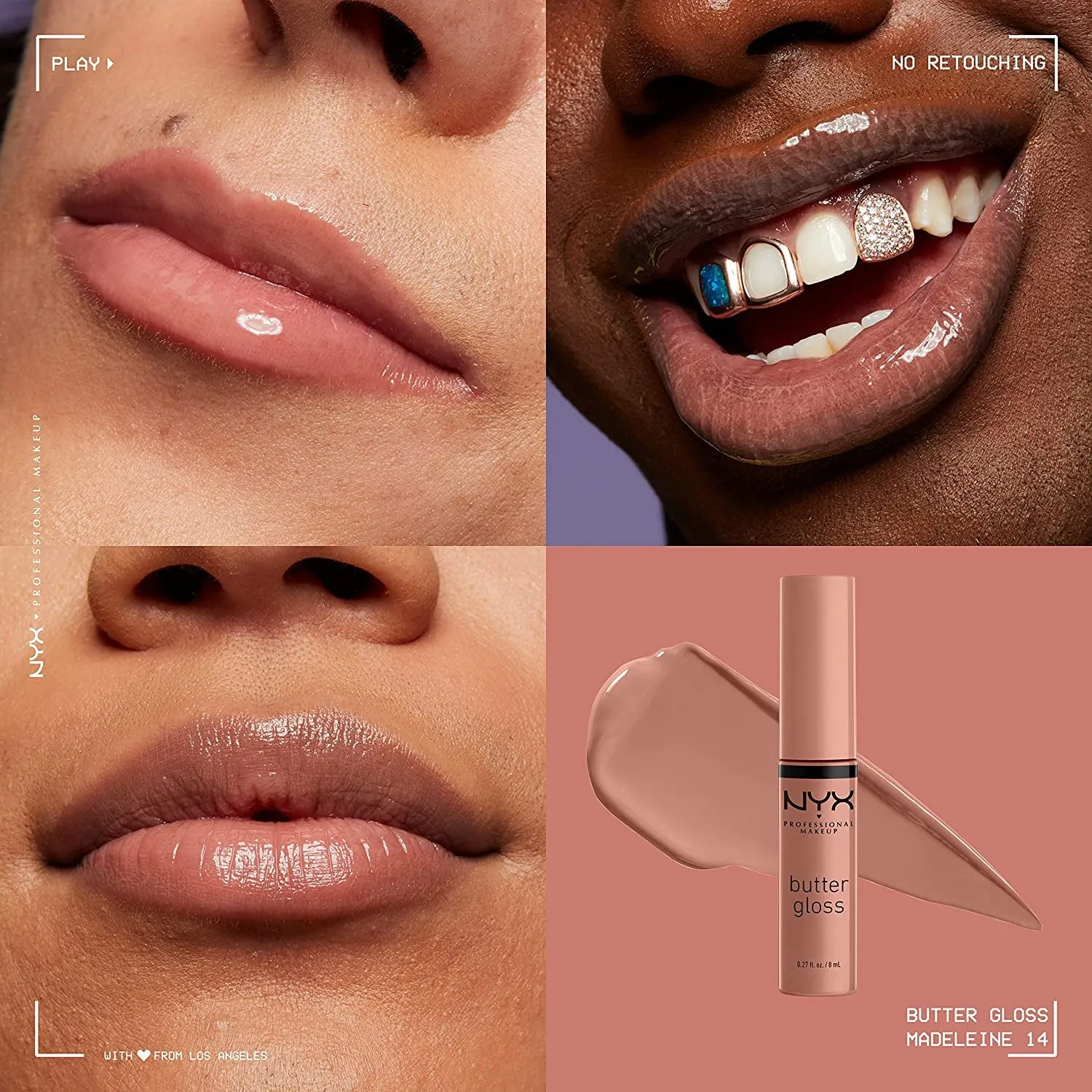 Vivid Rich Mechanical Eye Pencil, Butter Gloss - Smokin Topaz Brown Eyeliner, Madeleine Nude Lip Gloss