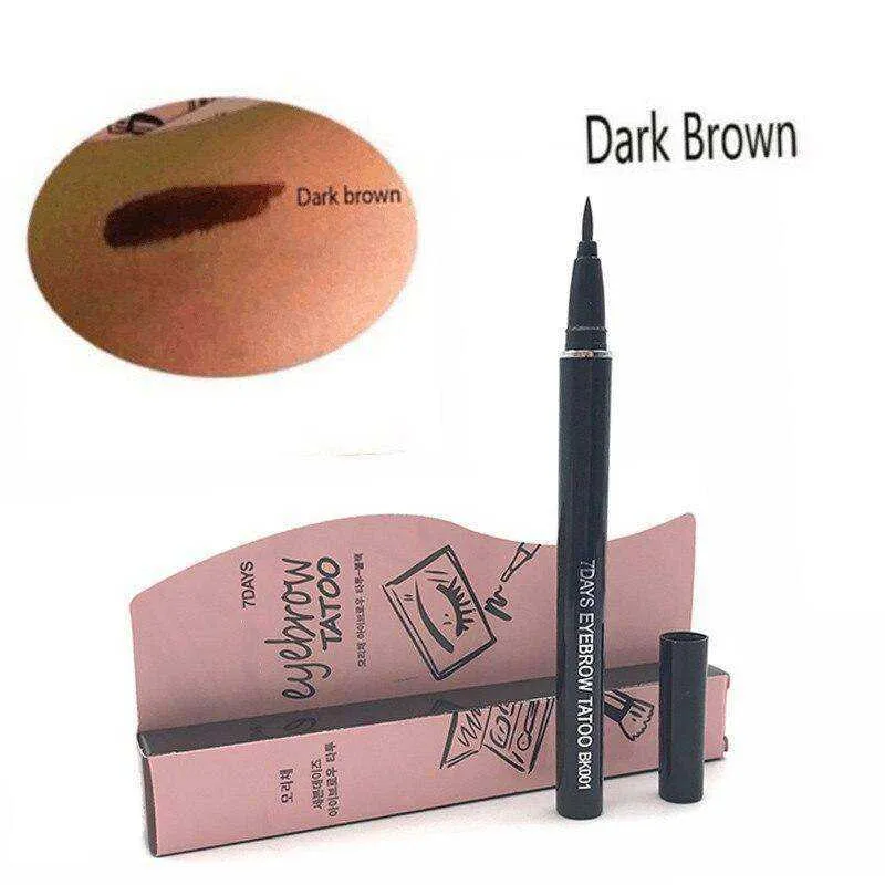 Waterproof 7 Days Long Lasting Eyebrow Tattoo Pen Liquid Eyeliner