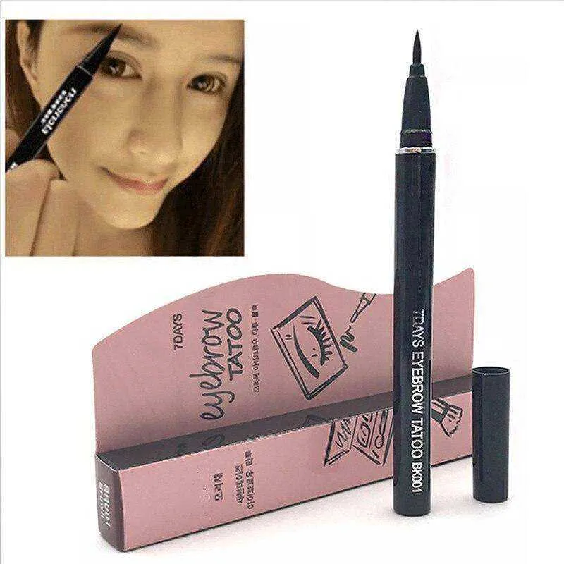 Waterproof 7 Days Long Lasting Eyebrow Tattoo Pen Liquid Eyeliner