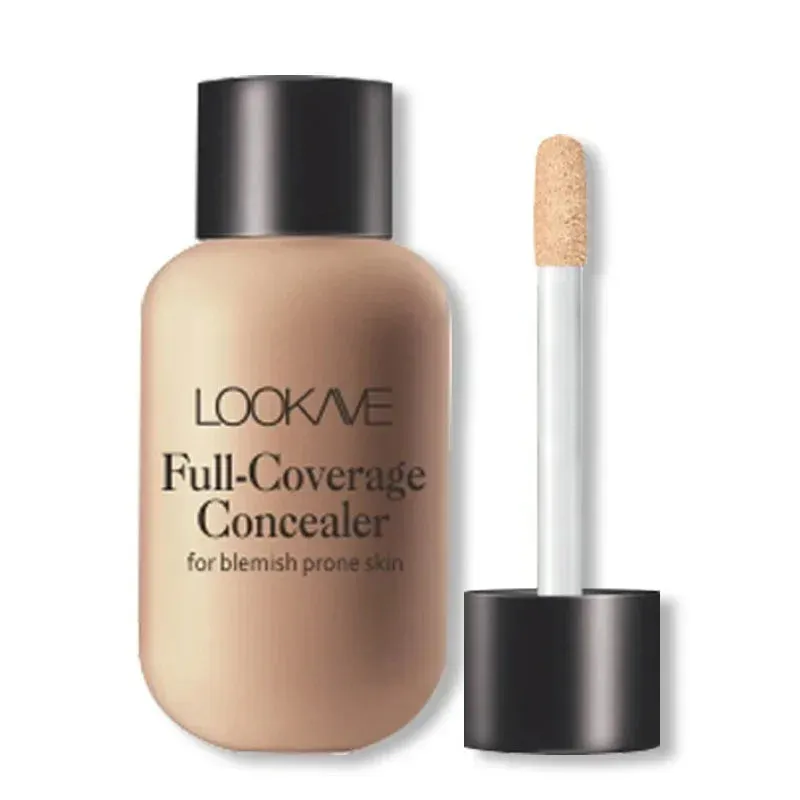Waterproof Liquid Concealer: 3 Colors Matte Full Coverage for Acne Scars, Dark Circles, Foundation Whitening, Long-lasting Makeup Cosmetics