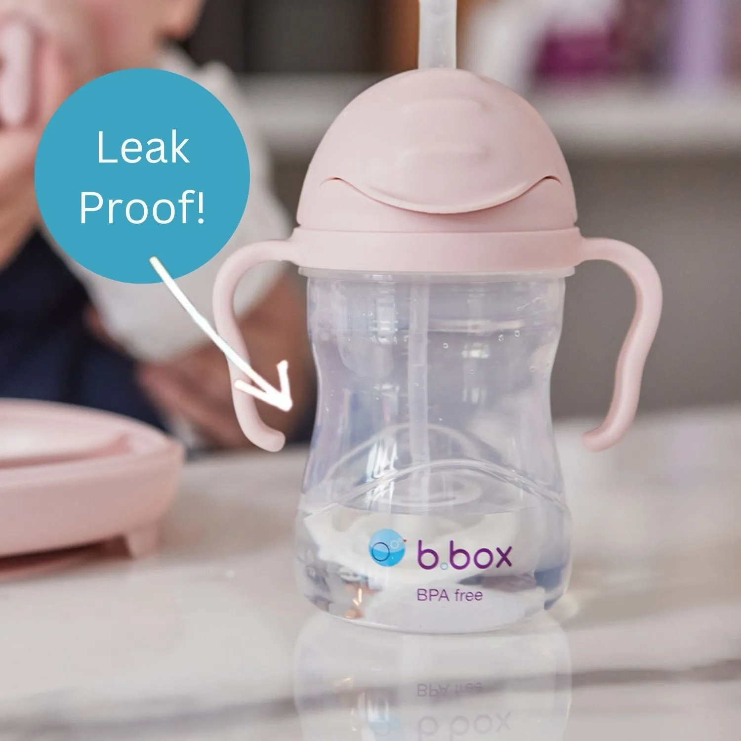 Weighted Straw Sippy Cup 240ml  Blush Light Pink