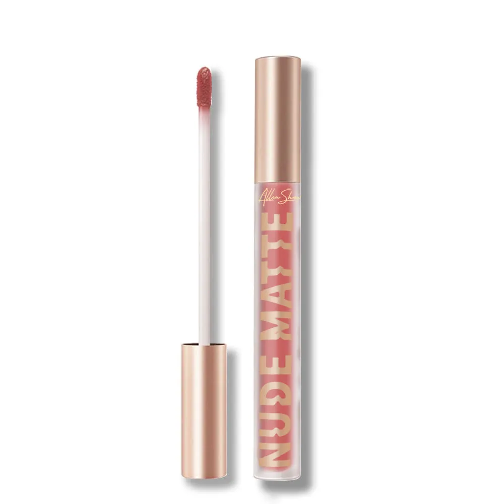 Wholesale Allen Shaw Matte Matte Liquid Lip Gloss Lip Gloss Colorfast Lip Gloss