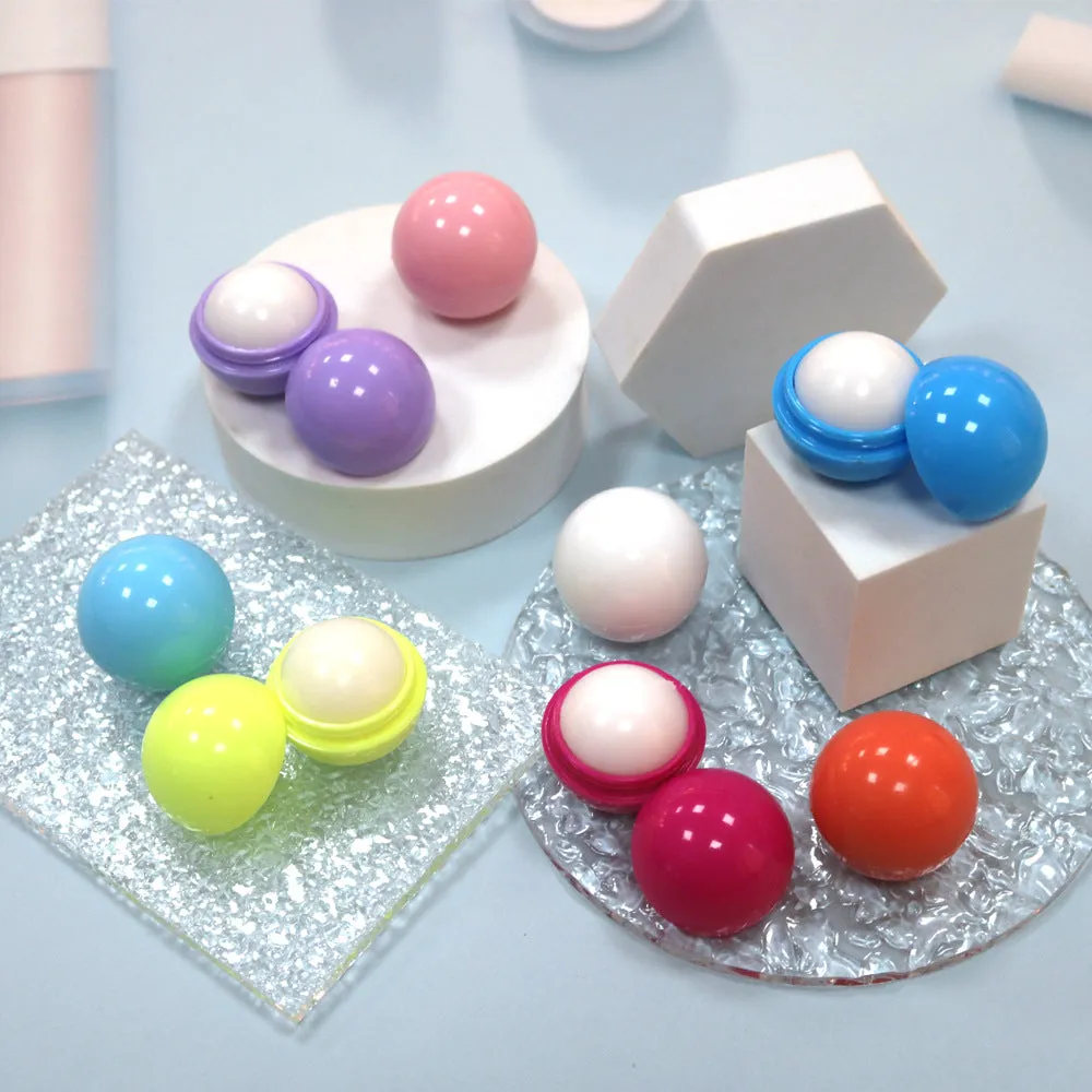 Wholesale Plastic Creative Fruit Flavor Ball Vanilla Flavor Lipstick